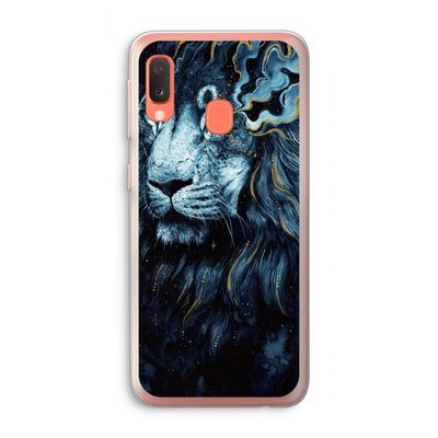 Darkness Lion: Samsung Galaxy A20e Transparant Hoesje