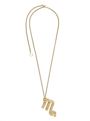 Jil Sander collier à pendentif zodiaque - Or