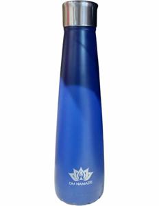 Om Namaste RVS Drinkfles Isoleerfles Thermosbeker Thermosfles Donkerblauw Mat