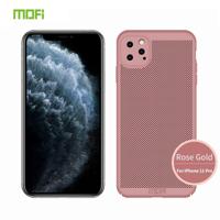 Voor iPhone 11 Pro MOFI ademend PC Ultra-Thin all-inclusive beschermhoes (rosé goud)