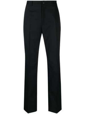 Off-White pantalon droit à taille haute - Noir