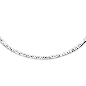 TFT Zilveren Ketting Plat 1,7 mm 40 + 5 cm