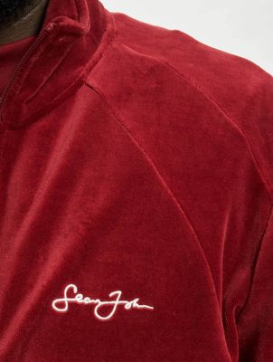 Sean John / Zomerjas Classic Logo Essential Velours in rood Sean John / Zomerjas Classic Logo Essential Velours in rood