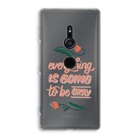 Optimistic flower girl: Sony Xperia XZ2 Transparant Hoesje