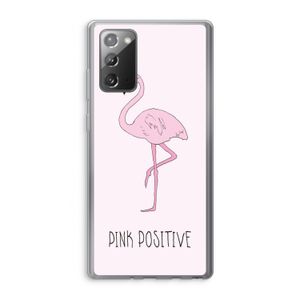 Pink positive: Samsung Galaxy Note 20 / Note 20 5G Transparant Hoesje