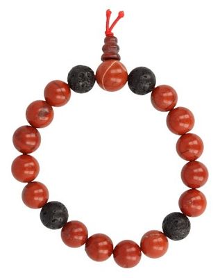 Ruben Robijn Powerbead mannen jaspis rood (1 st)