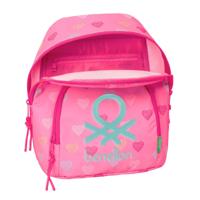 Rugzak Benetton Heart Roze 25 x 30 x 13 cm