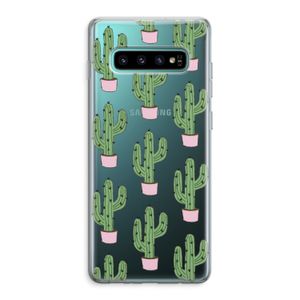 Cactus Lover: Samsung Galaxy S10 Plus Transparant Hoesje