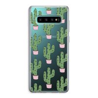 Cactus Lover: Samsung Galaxy S10 Plus Transparant Hoesje