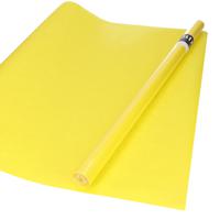 1x Rol kraft inpakpapier geel 200 x 70 cm   -