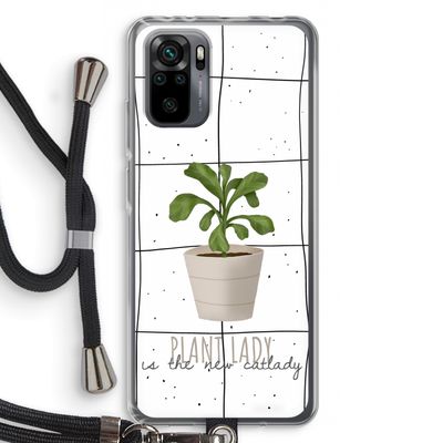 Kamerplant op vensterruit: Xiaomi Redmi Note 10 Pro Transparant Hoesje met koord