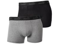 Puma Set van 2 heren boxers (Zwart/antraciet, L)