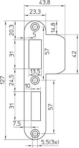 Nemef Sluitplaat P1279/17 Rs Afg. 10 Stuksverpakking Sluitplaat P1279/17 Rs - 9127990171 - 9127990171