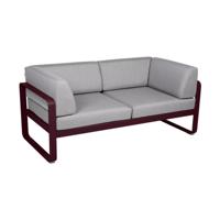 Fermob Bellevie Club 2-zits loungebank Black Cherry - Flannel