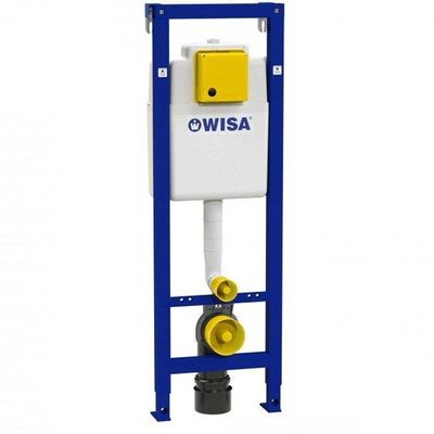 Wisa XS WC element met frontbediening wateraansluiting 16x2 inwendig h112-132xb38xd14-20cm 8050452801