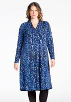 Yoek Jurk met v-hals BLUE LEO | Blauw | Maat 58/60