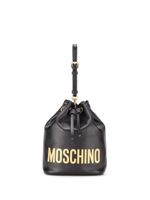 Moschino sac seau à plaque logo - Noir