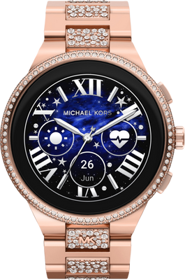 Michael Kors Gen 6 Camille Display MKT5147 Roségoud met steentjes 44mm