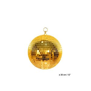 Disco spiegel bal goud 30 cm