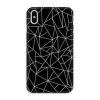 Geometrische lijnen wit: iPhone X Tough Case