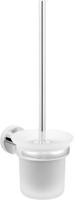 Saqu Eurotrend toiletborstel met wandhouder chroom