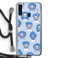 Gezichtjes: Samsung Galaxy A20s Transparant Hoesje met koord