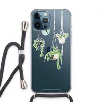Hang In There: iPhone 13 Pro Max Transparant Hoesje met koord