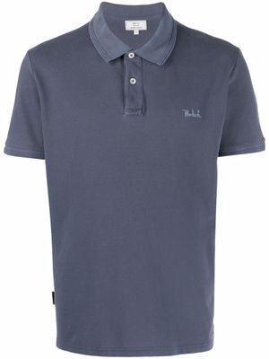 Woolrich polo à logo brodé - Bleu