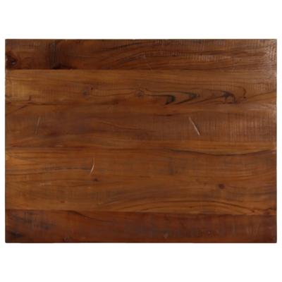 Tafelblad rechthoekig 90x60x2,5 cm massief gerecycled hout