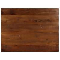 Tafelblad rechthoekig 90x60x2,5 cm massief gerecycled hout