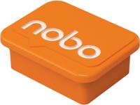 Nobo magneten, whiteboard, oranje, pak van 4 stuks