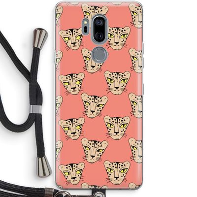 Tijger: LG G7 Thinq Transparant Hoesje met koord
