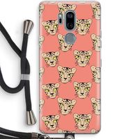Tijger: LG G7 Thinq Transparant Hoesje met koord Tijger: LG G7 Thinq Transparant Hoesje met koord