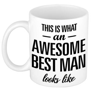 Awesome best man cadeau mok / beker voor bruiloft getuige 300 ml