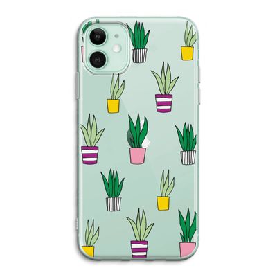 Sanseveria: iPhone 11 Transparant Hoesje