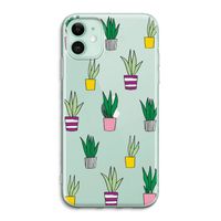 Sanseveria: iPhone 11 Transparant Hoesje