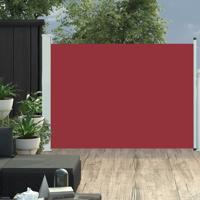 Tuinscherm uittrekbaar 120x500 cm rood