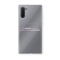 uw waarde daalt niet: Samsung Galaxy Note 10 Transparant Hoesje