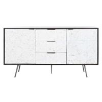 Dressoir DKD Home Decor Wit Donkerbruin Mangohout 150 x 43 x 80 cm