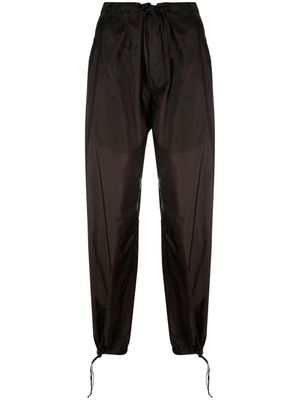 Maison Margiela pantalon fuselé à lien de resserrage - Marron