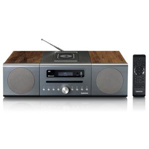 Lenco MC-175SI home audio systeem Home audio-microsysteem 40 W Zilver, Hout