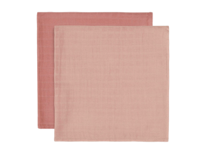 Hydrofiele Doek Large 115x115cm Bamboe Katoen - Pale Pink - 2 Stuks