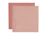 Hydrofiele Doek Large 115x115cm Bamboe Katoen - Pale Pink - 2 Stuks - thumbnail