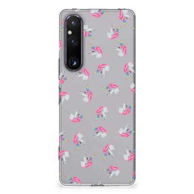 TPU bumper voor Sony Xperia 1 V Unicorns TPU bumper voor Sony Xperia 1 V Unicorns
