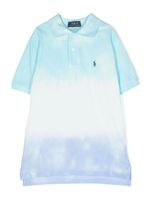 POLO RALPH LAUREN KIDS polo à imprimé tie dye - Bleu