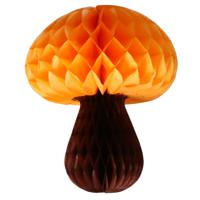 Hangdecoratie herfst thema paddenstoel oranje - 20 cm- herfst versiering - brandvertragend