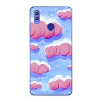 Roze wolken met vogels: Honor Note 10 Transparant Hoesje