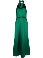 Amsale robe longue en satin à dos-nu - Vert