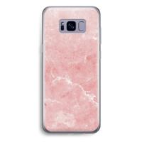 Roze marmer: Samsung Galaxy S8 Plus Transparant Hoesje