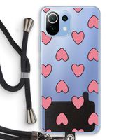Ondersteboven verliefd: Xiaomi Mi 11 Lite Transparant Hoesje met koord